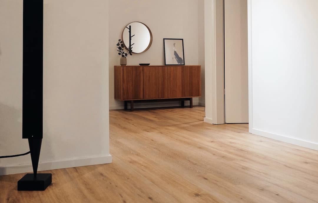 Parquet en bois dans une pièce